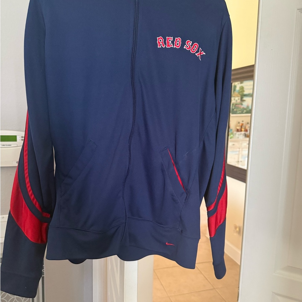 Nike Navy and Red Team Zip-Up Jacket